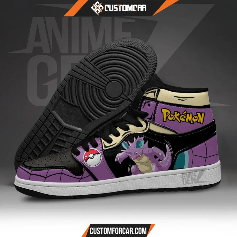 Pokemon Nidoking JD Sneakers Custom Pokemon Anime Shoes