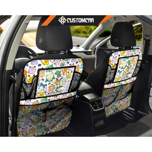 Pokemon Pattern Back Seat Organizer Pikachu Pokemon Anime 