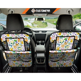 Pokemon Pattern Back Seat Organizer Pikachu Pokemon Anime 