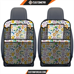 Pokemon Pattern Back Seat Organizer Pikachu Pokemon Anime 