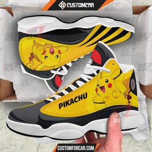 Pokemon Pikachu Air Jordan 13 Sneakers Custom Anime Shoes