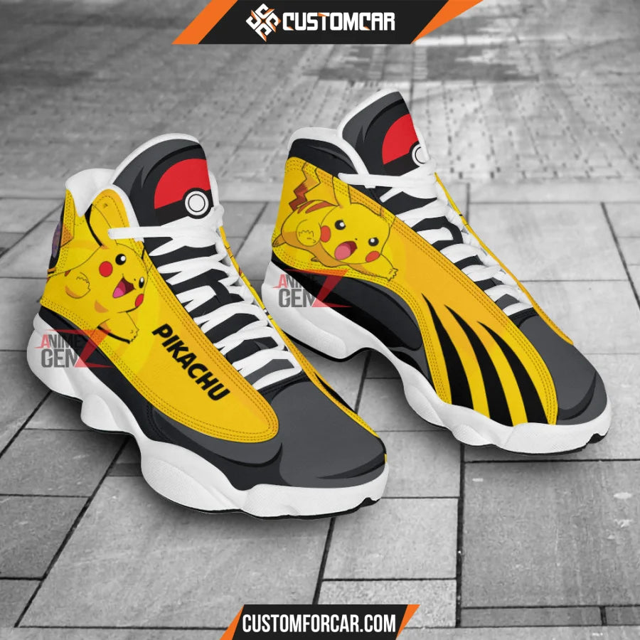 Pokemon Pikachu Air Jordan 13 Sneakers Custom Anime Shoes