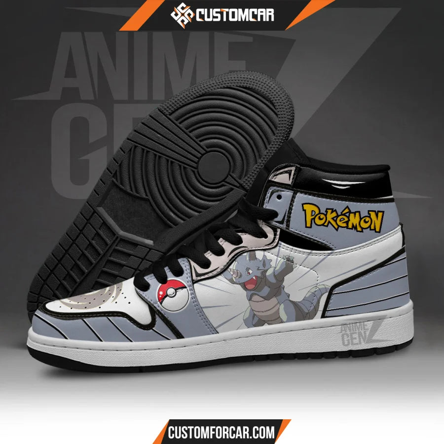 Pokemon Rhydon JD Sneakers Custom Pokemon Anime Shoes