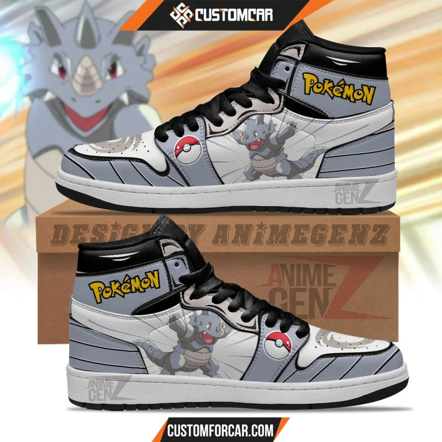 Pokemon Rhydon JD Sneakers Custom Pokemon Anime Shoes