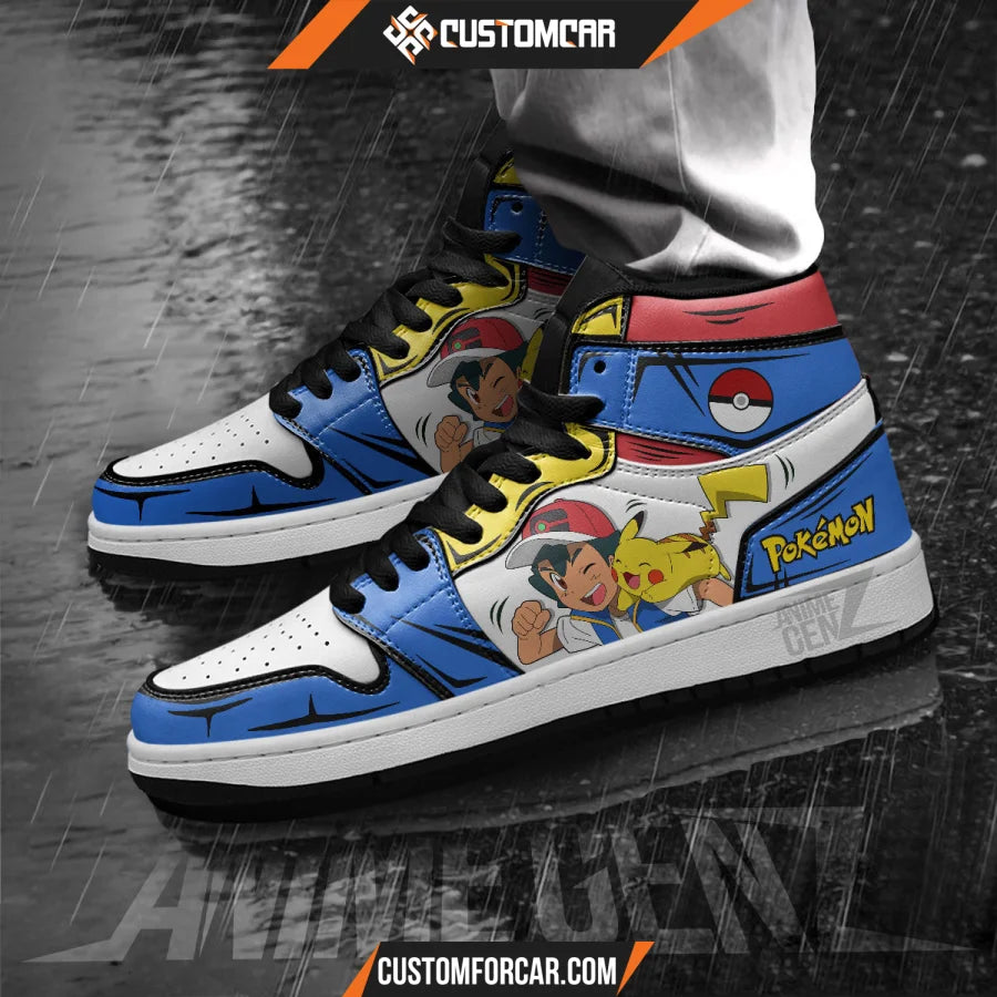 Pokemon Satoshi Pikachu JD Sneakers Custom Anime Shoes