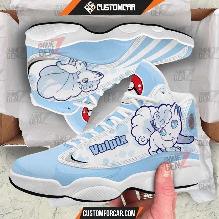 Pokemon Vulpix alola Air Jordan 13 Sneakers Custom Anime