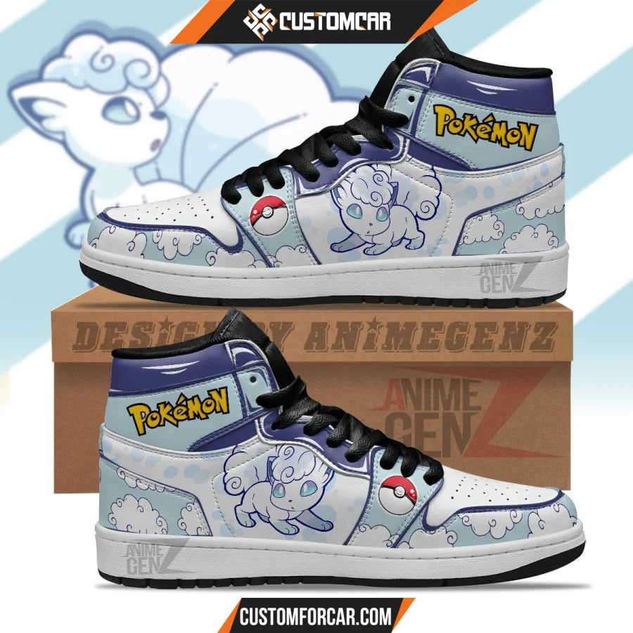 Pokemon Vulpix alola JD Sneakers Custom Pokemon Anime Shoes