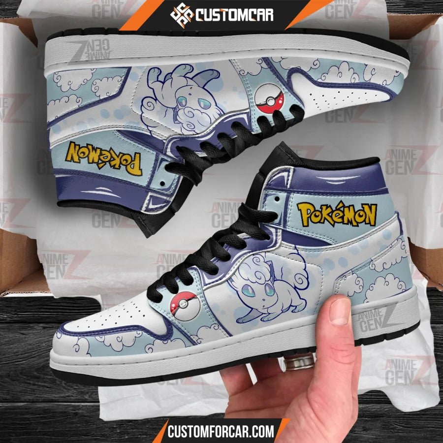 Pokemon Vulpix alola JD Sneakers Custom Pokemon Anime Shoes