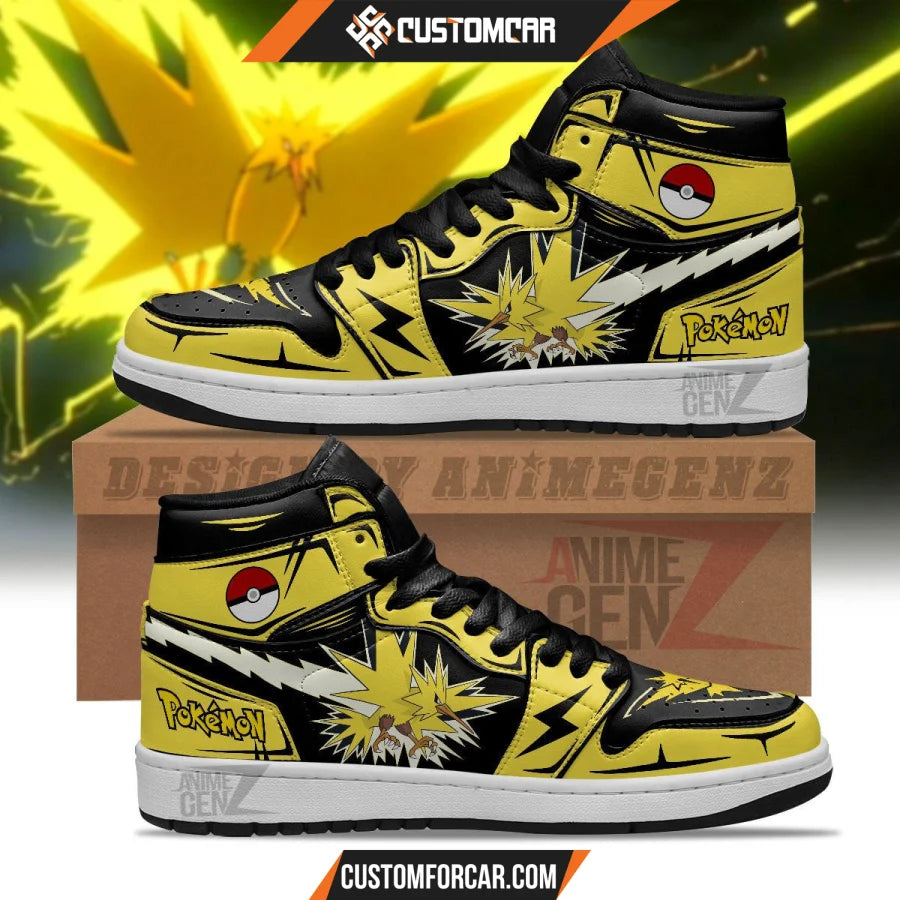 Pokemon Zapdos JD Sneakers Custom Anime Shoes CUSTOMFORCAR