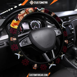 Portgas D. Ace One Piece Christmas Steering Wheel Cover