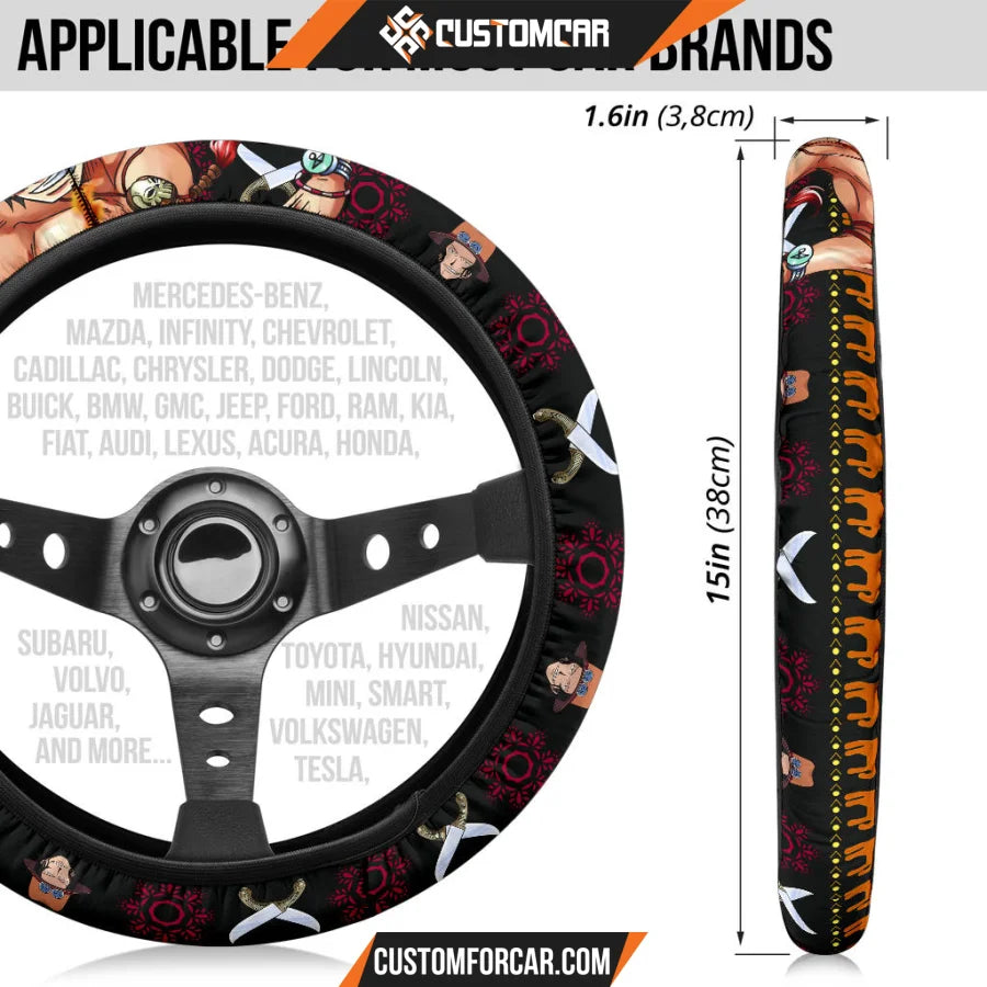 Portgas D. Ace One Piece Christmas Steering Wheel Cover