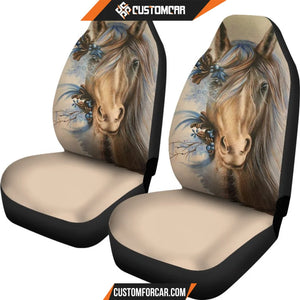 Pretty Horse Art Design Animal Car Seat Covers Decor For Car