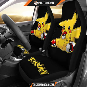 Pretty Pikachu Pokemon Anime Car Decor Car Seat Covers 