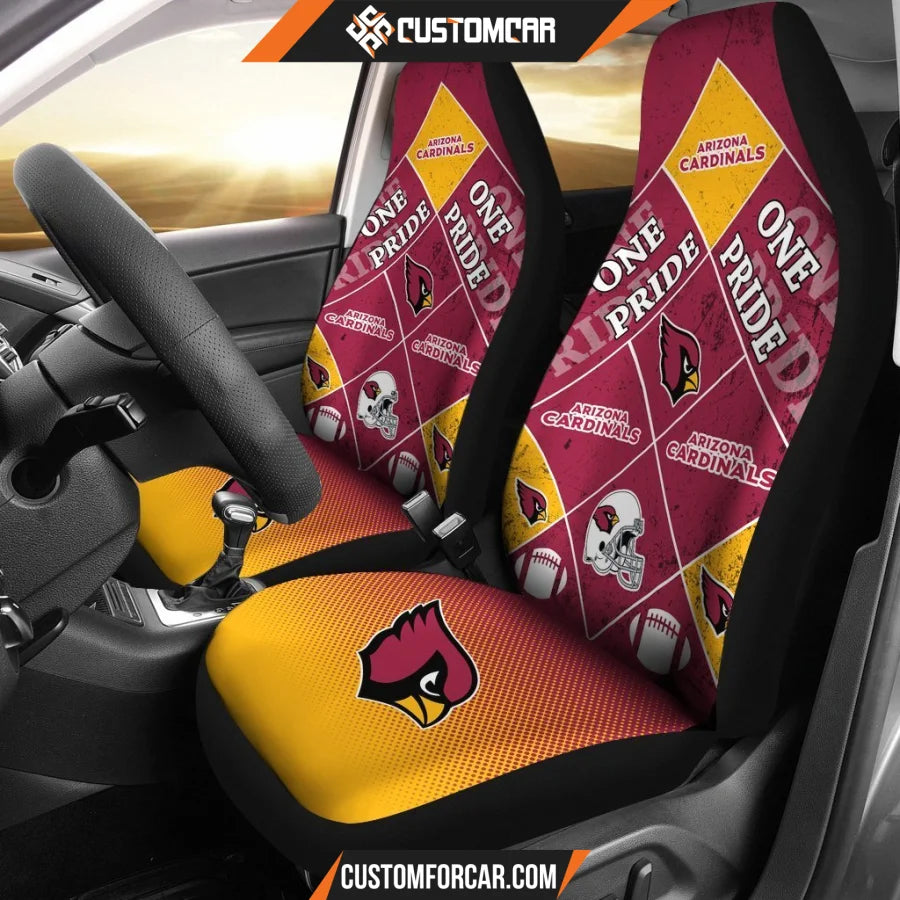 Pride Flag Arizona Cardinals Car Seat Covers - Car Seat 