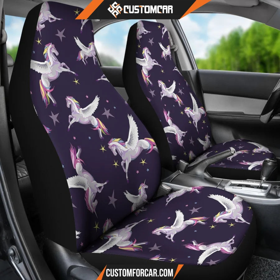 Print Pattern Unicorn Universal Fit Car Seat covers Car 