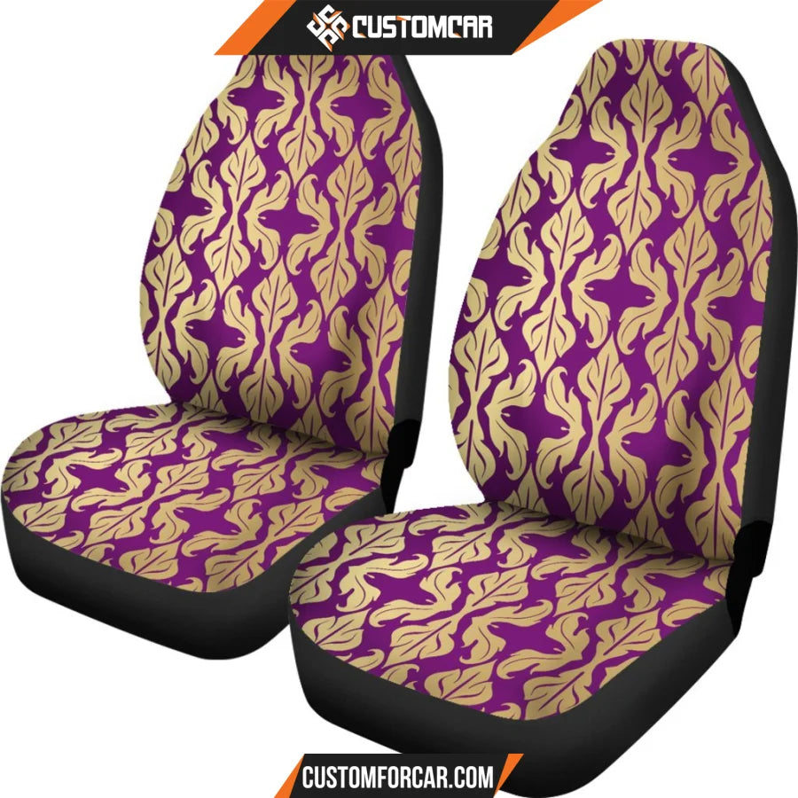 Purple Baroque Car Seat Covers DECORINCAR