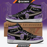 Purple Orca JD Sneakers Black Clover Custom Anime Shoes