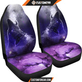 Purple Sky & Wolf seat Covers DECORINCAR