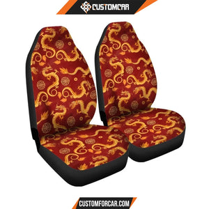 Red Chinese Dragon Car Seat covers Car Accessoriess 