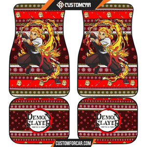 Rengoku Kyojuro Demon Slayer Car Floor Mats Anime Car