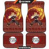 Rengoku Kyojuro Demon Slayer Car Floor Mats Anime Car