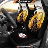 Rengoku Kyojuro Demon Slayer Car Seat Covers Anime Car