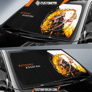 Rengoku Kyojuro Demon Slayer Car Sun Shade Anime Car