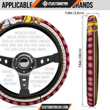 Rengoku Kyojuro Demon Slayer Steering Wheel Cover Anime Car