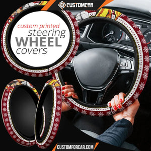 Rengoku Kyojuro Demon Slayer Steering Wheel Cover Anime Car