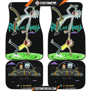 Rick And Morty Car Floor Mats Rick & Morty Teleport Game Mode Car Mats D31303 DECORINCAR 1