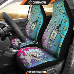 Rick And Morty Car Seat Covers Baby Rick Flying Weed Patterns Seat Covers D31301 DECORINCAR 1