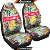 Rick And Morty Car Seat Covers Rick Morty Characters Schwifty Logo Seat Covers R21606 DECORINCAR 4