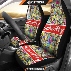 Rick And Morty Car Seat Covers Morty Emotions Schwifty Logo Seat Covers R21601 DECORINCAR 1