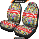 Rick And Morty Car Seat Covers Morty Emotions Schwifty Logo Seat Covers R21601 DECORINCAR 2