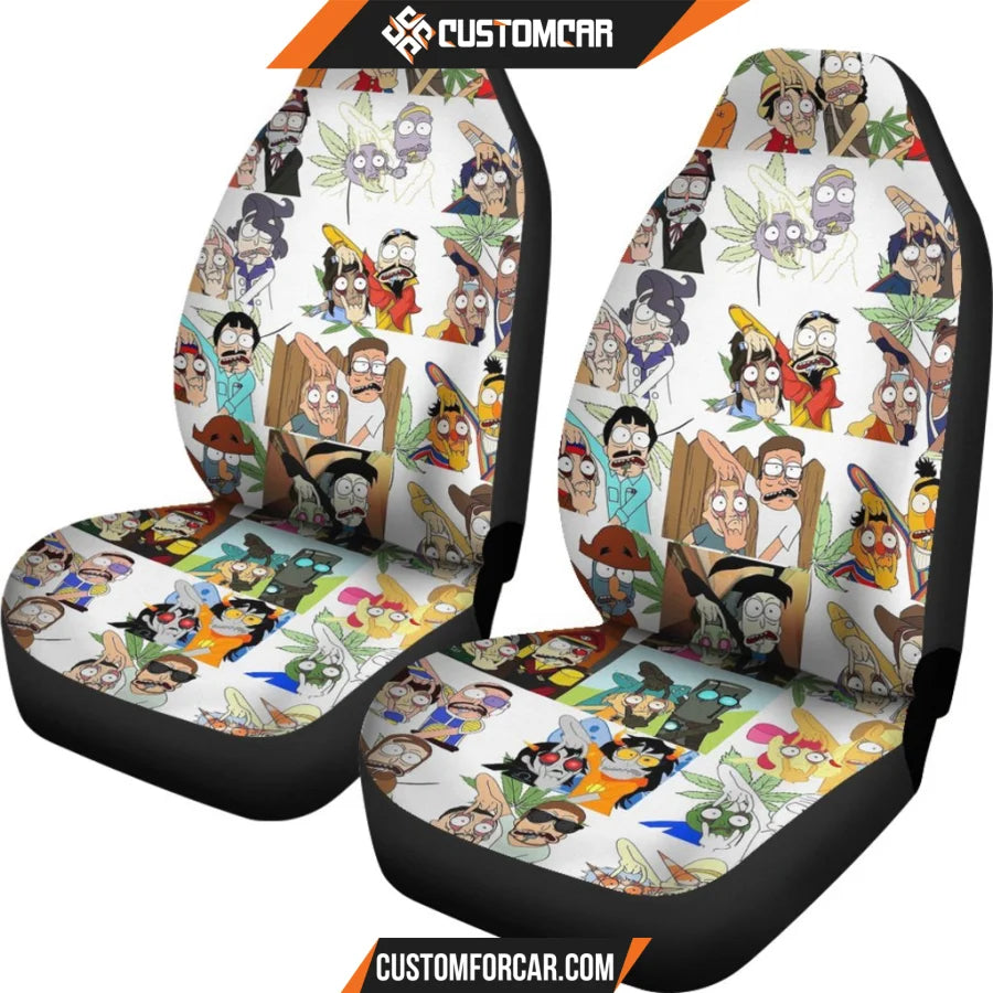 Rick And Morty Car Seat Covers Funny Rick Morty Anime Hero 