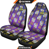 Rick And Morty Car Seat Covers Rick & Morty Heads Wubba Dubba Patterns Seat Covers R51404 DECORINCAR 2