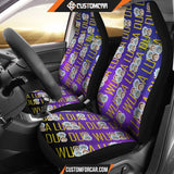 Rick And Morty Car Seat Covers Rick & Morty Heads Wubba Dubba Patterns Seat Covers R51404 DECORINCAR 1