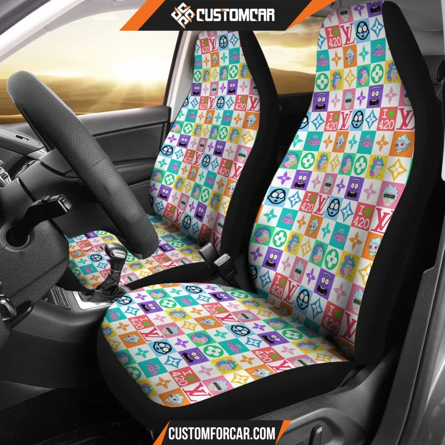 Rick And Morty Car Seat Covers Rick Morty Luxury Patterns 