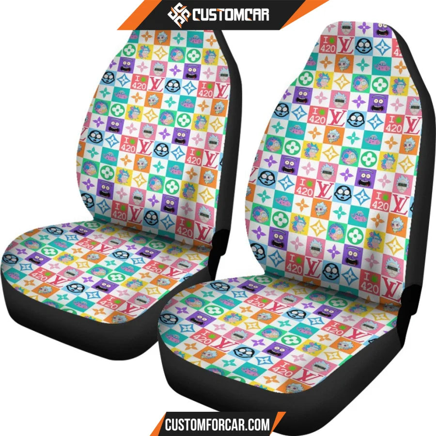 Rick And Morty Car Seat Covers Rick Morty Luxury Patterns 