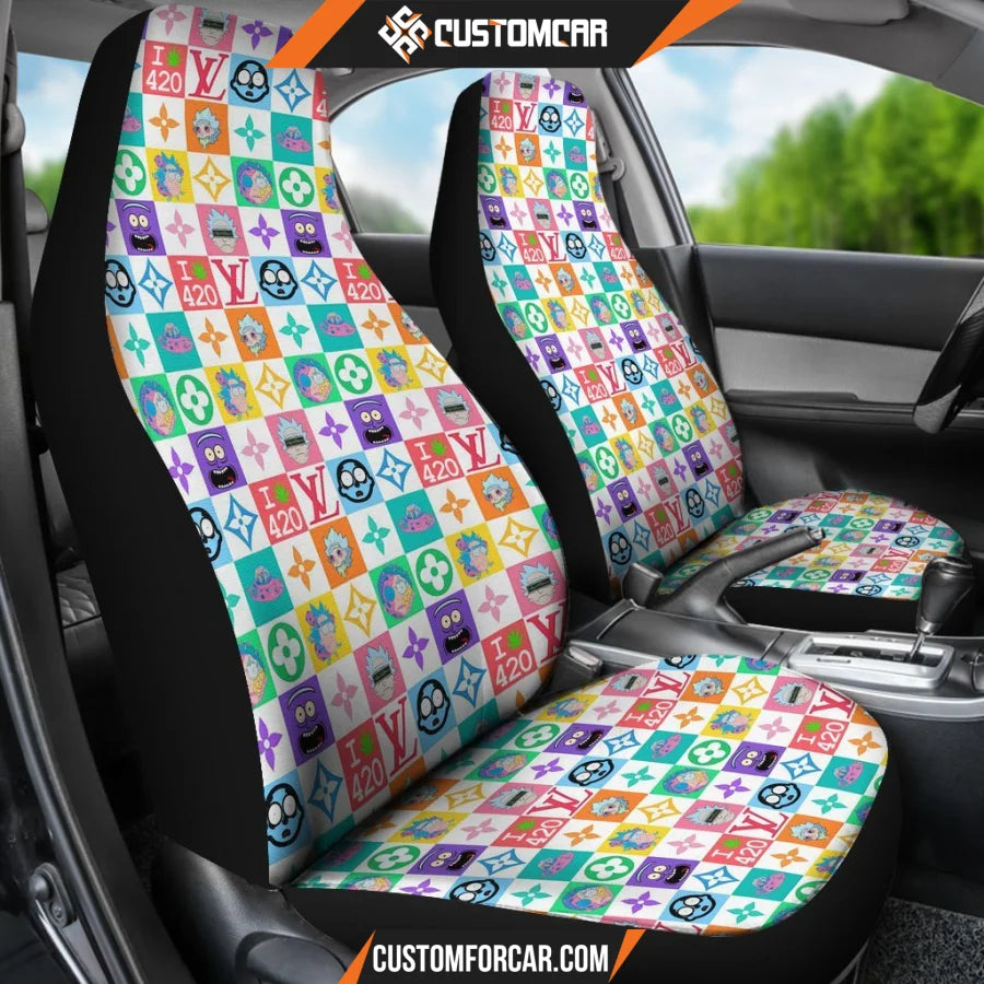 Rick And Morty Car Seat Covers Rick Morty Luxury Patterns 