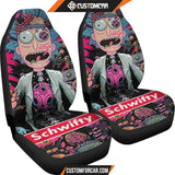 Rick And Morty Car Seat Covers Nature Rick Organs Schwifty Logo Seat Covers R21603 DECORINCAR 4