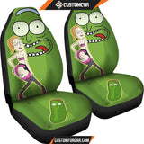 Rick And Morty Car Seat Covers Pickle Rick And Sexy Summer Smith Seat Covers R21604 DECORINCAR 4