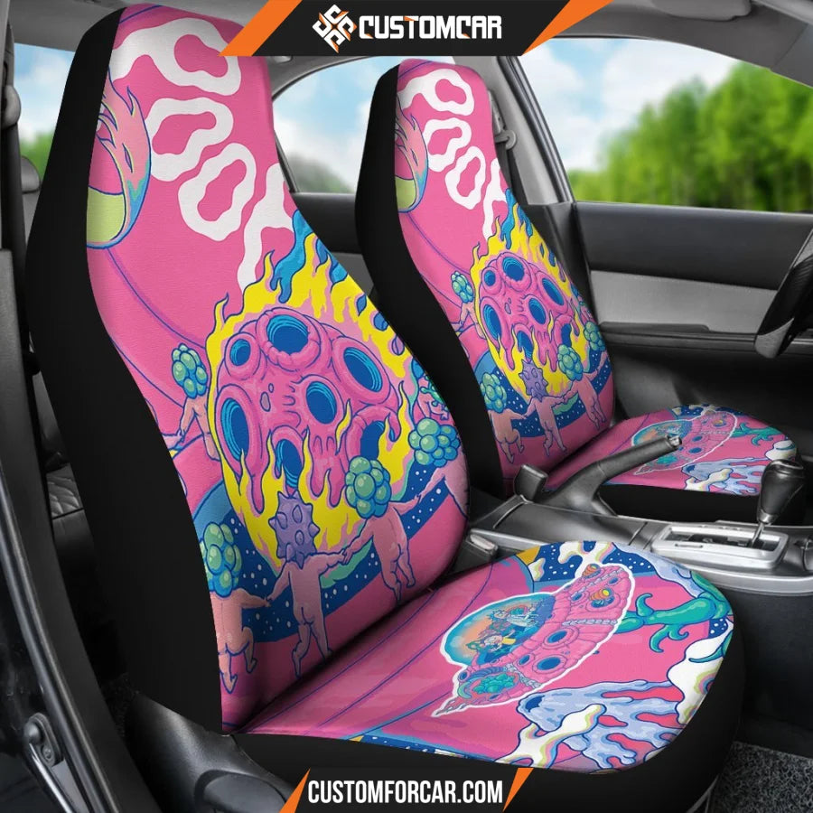 Rick And Morty Car Seat Covers Rick & Morty Poop Planet Seat Covers R51405 DECORINCAR 3