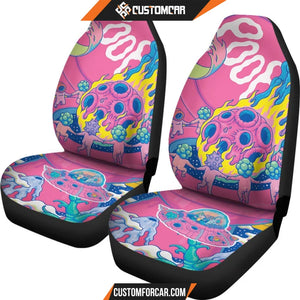 Rick And Morty Car Seat Covers Rick & Morty Poop Planet Seat Covers R51405 DECORINCAR 4