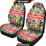 Rick And Morty Car Seat Covers Schwifty Morty Modes Seat Covers R51407 DECORINCAR 2