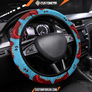 Rick And Morty Car Steering Wheel Cover | Mr MeeSeeks Face 