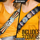 Rick And Morty Seat Belt Covers Rick Anonymous Mask Grunge Retro Belt Covers R21609 DECORINCAR 4