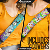 Rick And Morty Seat Belt Covers Baby Rick Flying Smoke Weed Belt Covers D31301 DECORINCAR 4