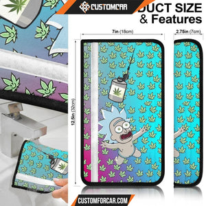 Rick And Morty Seat Belt Covers Baby Rick Flying Smoke Weed Belt Covers D31301 DECORINCAR 6