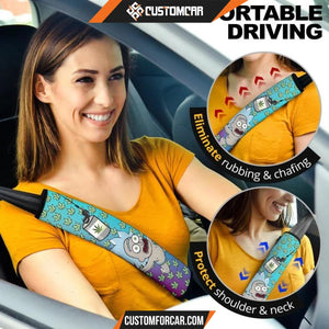 Rick And Morty Seat Belt Covers Baby Rick Flying Weed Patterns Belt Covers D31301 DECORINCAR 6
